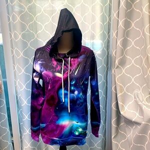 Galaxy print hoodie